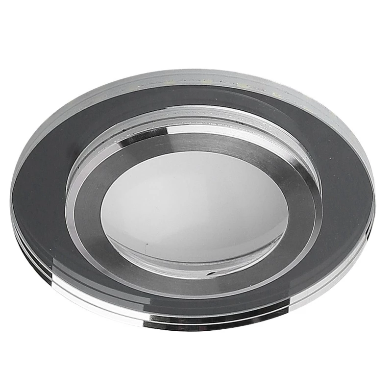 LED stropní vestavné světlo ROMURE - 2x5W, 4000K (denní bílá), stříbrné / zrcadlové sklo