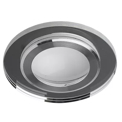 LED stropní vestavné světlo ROMURE - 2x5W, 4000K (denní bílá), stříbrné / zrcadlové sklo