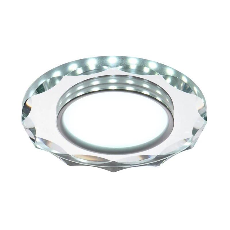 LED stropní zápustné svítidlo ROSSAE - 8W, 6500K (studená bílá), 11cm, bílé / čiré