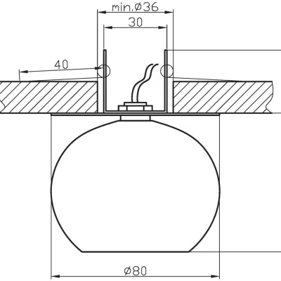 Stropní podhledové designové osvětlení SALCHA - 1xG4, 20W, chromované