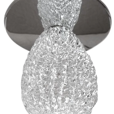 Stropní podhledové bodové osvětlení SITKA - 1xG4, 20W, kulaté, chromované