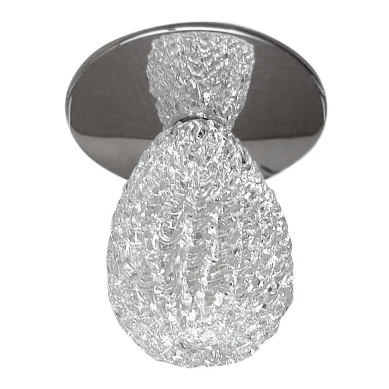 Stropní podhledové bodové osvětlení SITKA - 1xG4, 20W, kulaté, chromované