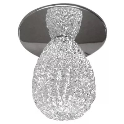 Stropní podhledové bodové osvětlení SITKA - 1xG4, 20W, kulaté, chromované