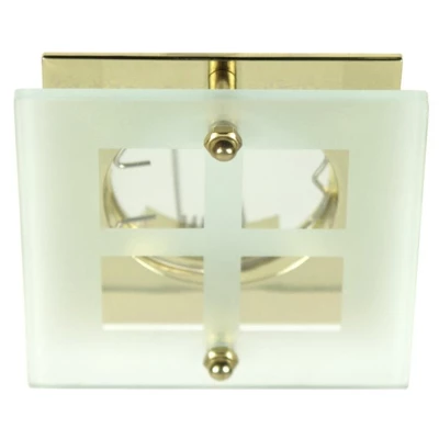 Zápustné stropní svítidlo SPARKLE 4 - 1xGU5,3, MR16, 50W, hranaté, zlaté