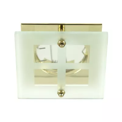 Zápustné stropní svítidlo SPARKLE 4 - 1xGU5,3, MR16, 50W, hranaté, zlaté