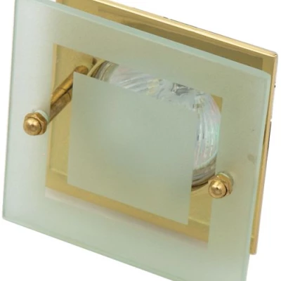 Vestavné stropní svítidlo SPARKLE 3 - 1xGU5,3, MR16, 50W, hranaté, zlaté