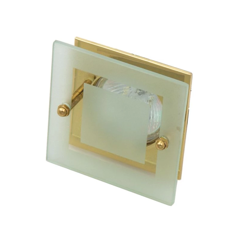 Vestavné stropní svítidlo SPARKLE 3 - 1xGU5,3, MR16, 50W, hranaté, zlaté