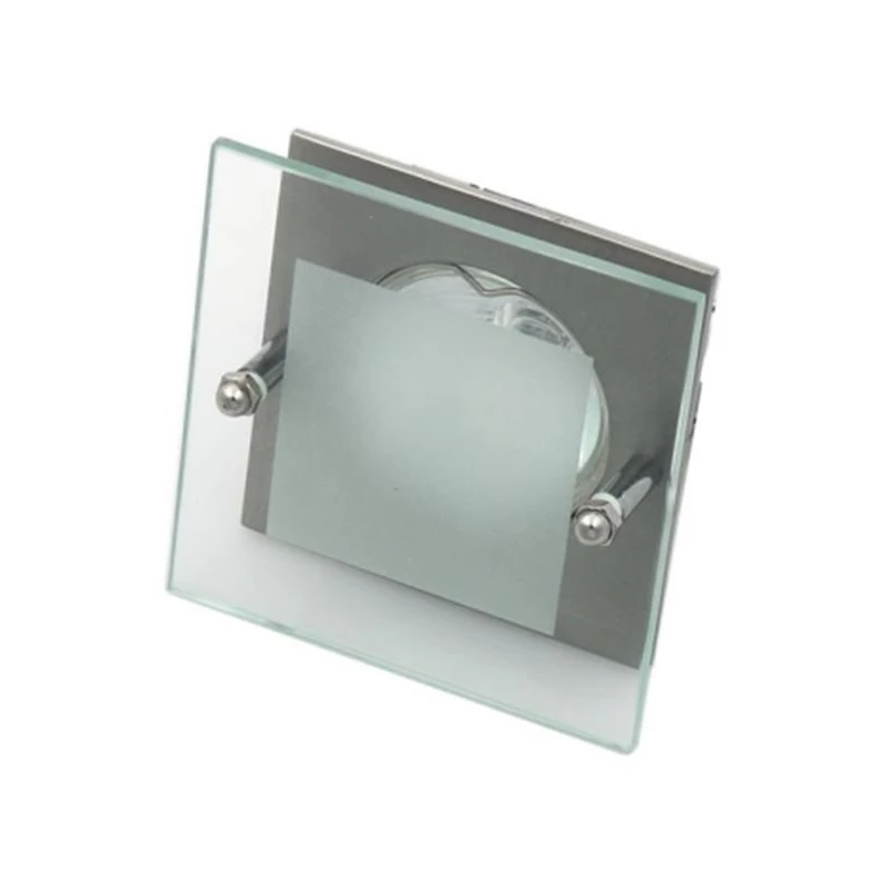 Stropní zápustné svítidlo SPARKLE 2 - 1xGU5,3, MR16, 50W, hranaté, stříbrné