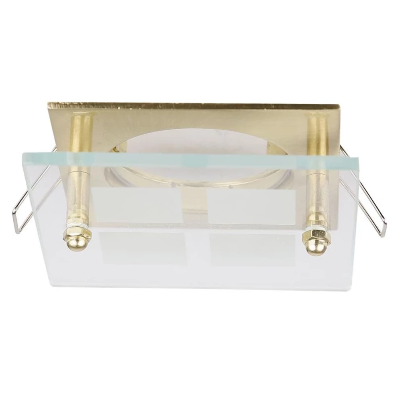 Podhledové stropní svítidlo SPARKLE 1 - 1xGU5,3, MR16, 50W, hranaté, satinované zlaté