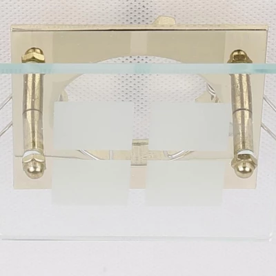 Podhledové stropní svítidlo SPARKLE 1 - 1xGU5,3, MR16, 50W, hranaté, zlaté