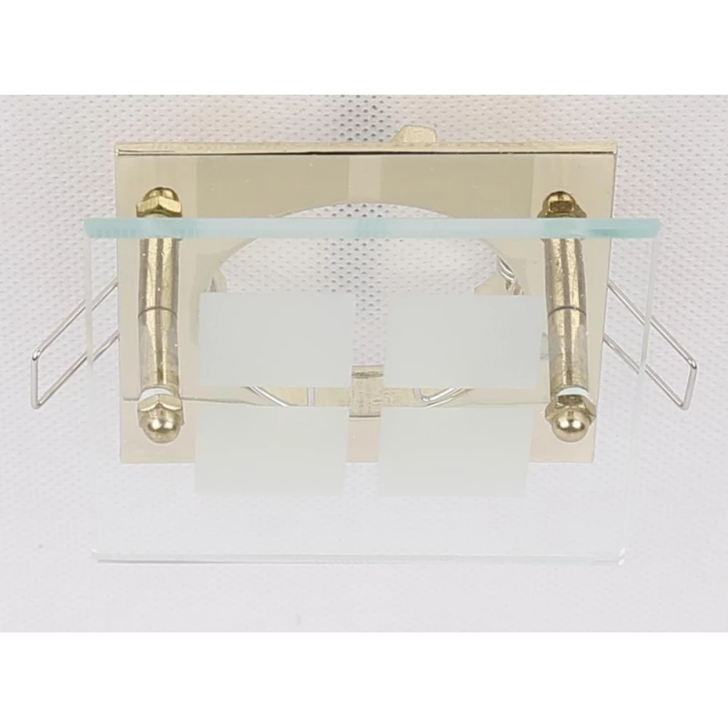 Podhledové stropní svítidlo SPARKLE 1 - 1xGU5,3, MR16, 50W, hranaté, zlaté