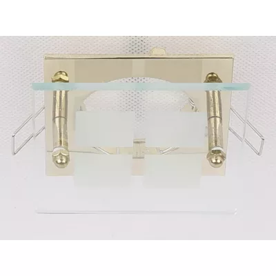 Podhledové stropní svítidlo SPARKLE 1 - 1xGU5,3, MR16, 50W, hranaté, zlaté