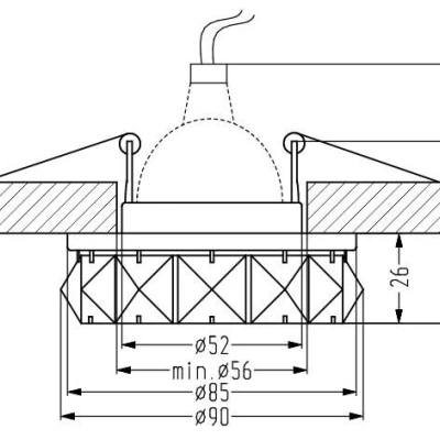 Designové podhledové osvětlení SURTHY - 1xGU5,3, MR16, 50W, 9cm, kulaté, jantarové / chromované