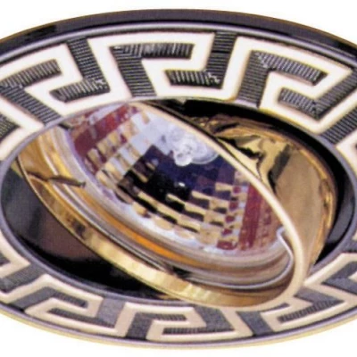 Podhledové stropní bodové osvětlení TIMEDA - 1xGU5,3, MR16, 50W, 9,3cm, kulaté, hnědozlaté