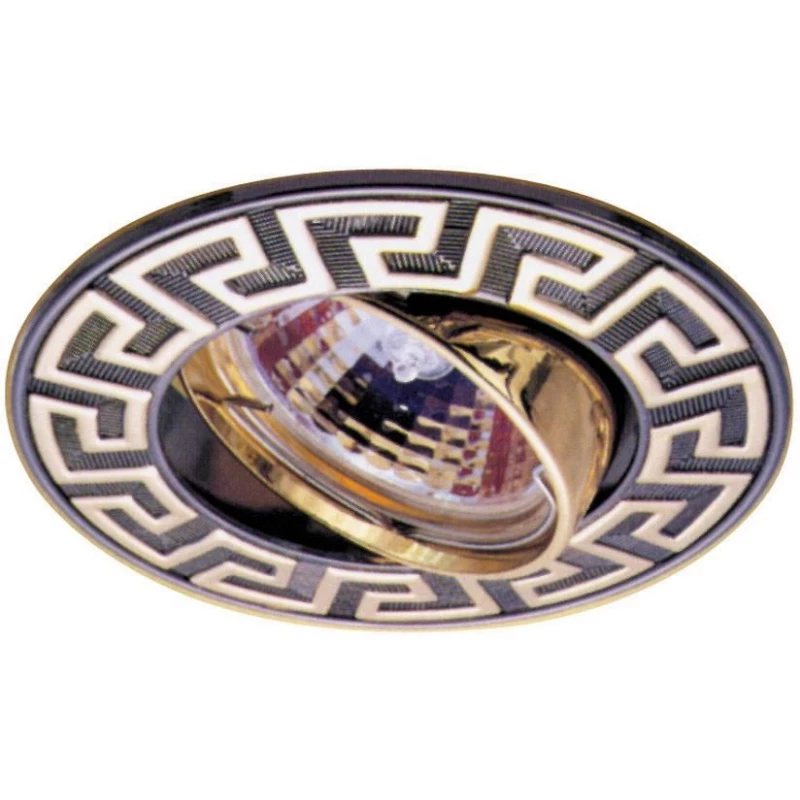 Podhledové stropní bodové osvětlení TIMEDA - 1xGU5,3, MR16, 50W, 9,3cm, kulaté, hnědozlaté