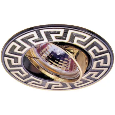 Podhledové stropní bodové osvětlení TIMEDA - 1xGU5,3, MR16, 50W, 9,3cm, kulaté, hnědozlaté