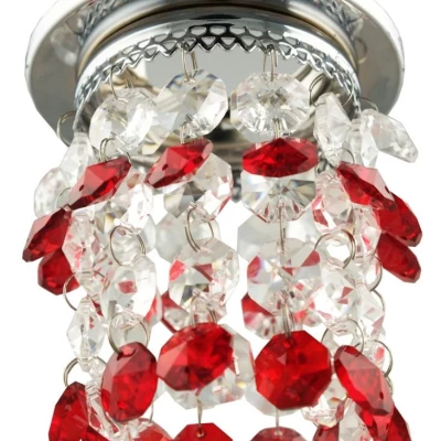 Stropní podhledové osvětlení TOGIAK - 1xGU5,3, MR16, 50W, chromované / červené