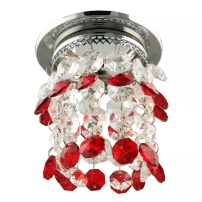 Stropní podhledové osvětlení TOGIAK - 1xGU5,3, MR16, 50W, chromované / červené