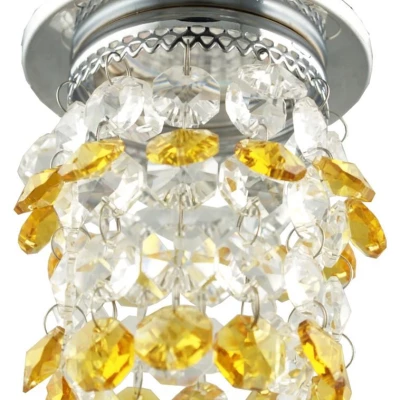 Stropní podhledové osvětlení TOGIAK - 1xGU5,3, MR16, 50W, chromované / žluté