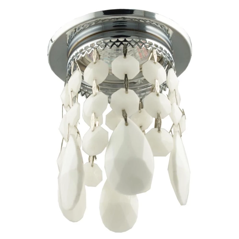 Stropní vestavné světlo TRAPER - 1xGU5,3, MR16, 50W, chromované / bílé