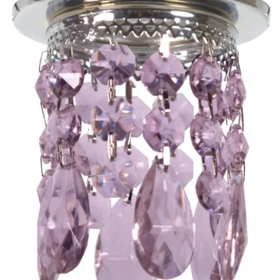 Stropní vestavné světlo TRAPER - 1xGU5,3, MR16, 50W, chromované / fialové