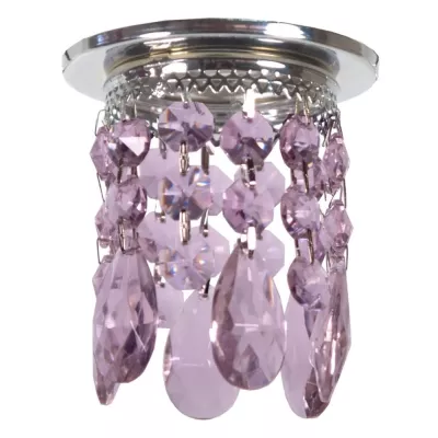 Stropní vestavné světlo TRAPER - 1xGU5,3, MR16, 50W, chromované / fialové