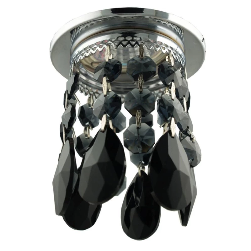 Stropní vestavné světlo TRAPER - 1xGU5,3, MR16, 50W, chromované / černé