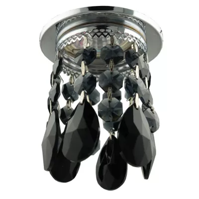 Stropní vestavné světlo TRAPER - 1xGU5,3, MR16, 50W, chromované / černé