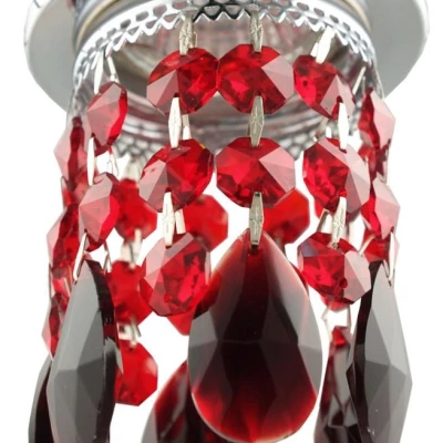 Stropní vestavné světlo TRAPER - 1xGU5,3, MR16, 50W, chromované / červené