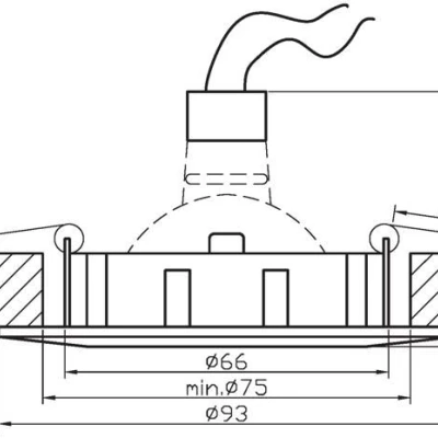 Zápustné stropní svítidlo VEYRA - 1xGU5,3, MR16, 50W, 9,3cm, kulaté, zlaté / stříbrné
