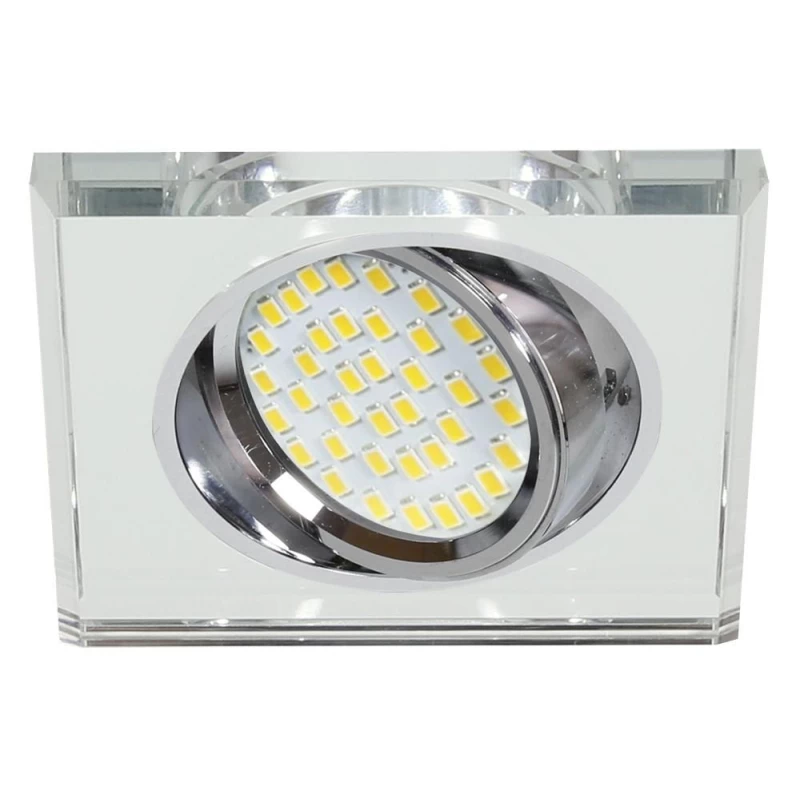 Stropní vestavné bodové svítidlo VIVIDUS - 1xGU10, MR16, 50W, 9cm, hranaté, čiré