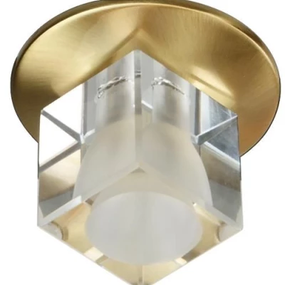 Stropní podhledové osvětlení WASSILA - 1xG4, 20W, hranaté, zlaté