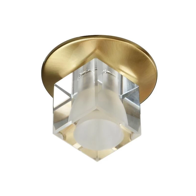 Stropní podhledové osvětlení WASSILA - 1xG4, 20W, hranaté, zlaté