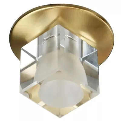 Stropní podhledové osvětlení WASSILA - 1xG4, 20W, hranaté, zlaté