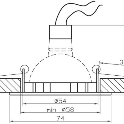 Zápustné stropní světlo ZOLET 2 - 1xGU5,3, MR16, 50W, 7,4x7,4cm, čtvercové, ocelové šedé