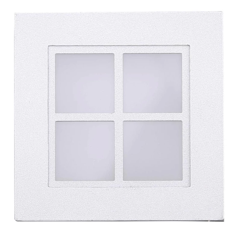 Schodišťové zápustné svítidlo ZORDA 6 - 1xG4, 20W, 9x9cm, čtvercové, bílé