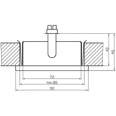 Schodišťové zápustné svítidlo ZORDA 6 - 1xG4, 20W, 9x9cm, čtvercové, bílé
