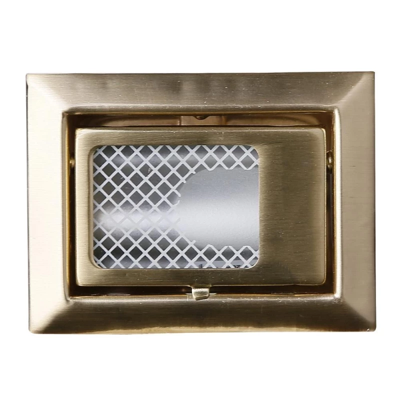 Schodišťové vestavné svítidlo ZORDA 5 - 1xG4, 20W, 8x6cm, hranaté, zlaté