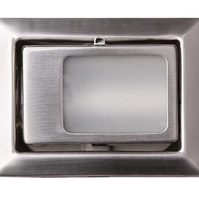 Schodišťové vestavné svítidlo ZORDA 5 - 1xG4, 20W, 8x6cm, hranaté, stříbrné