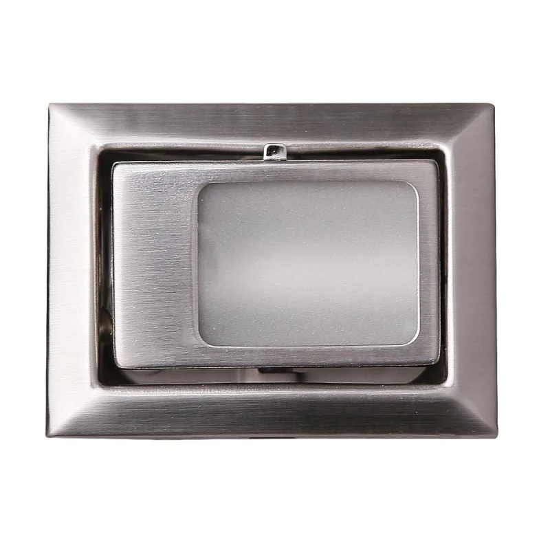 Schodišťové vestavné svítidlo ZORDA 5 - 1xG4, 20W, 8x6cm, hranaté, stříbrné