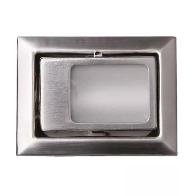 Schodišťové vestavné svítidlo ZORDA 5 - 1xG4, 20W, 8x6cm, hranaté, stříbrné