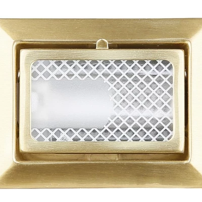 Schodišťové vestavné svítidlo ZORDA 4 - 1xG4, 20W, 8x6cm, hranaté, zlaté