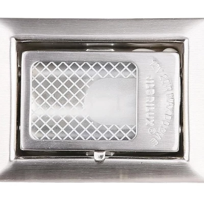 Schodišťové vestavné svítidlo ZORDA 4 - 1xG4, 20W, 8x6cm, hranaté, stříbrné