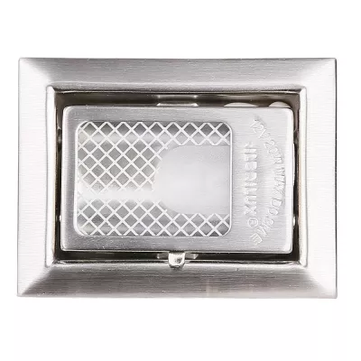 Schodišťové vestavné svítidlo ZORDA 4 - 1xG4, 20W, 8x6cm, hranaté, stříbrné