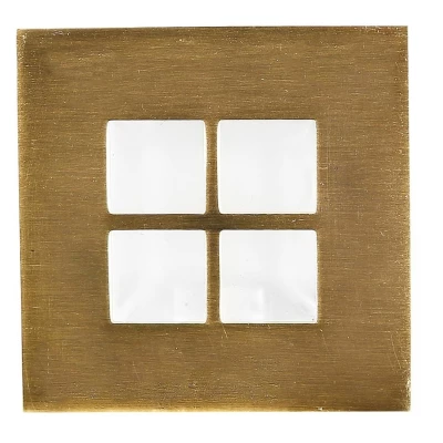 Schodišťové zápustné svítidlo ZORDA 3 - 1xG4, 20W, 7,3x7,3cm, čtvercové, zlaté