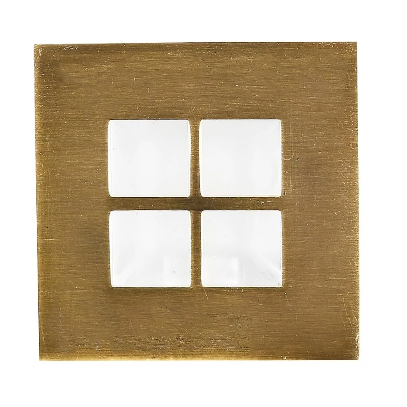 Schodišťové zápustné svítidlo ZORDA 3 - 1xG4, 20W, 7,3x7,3cm, čtvercové, zlaté