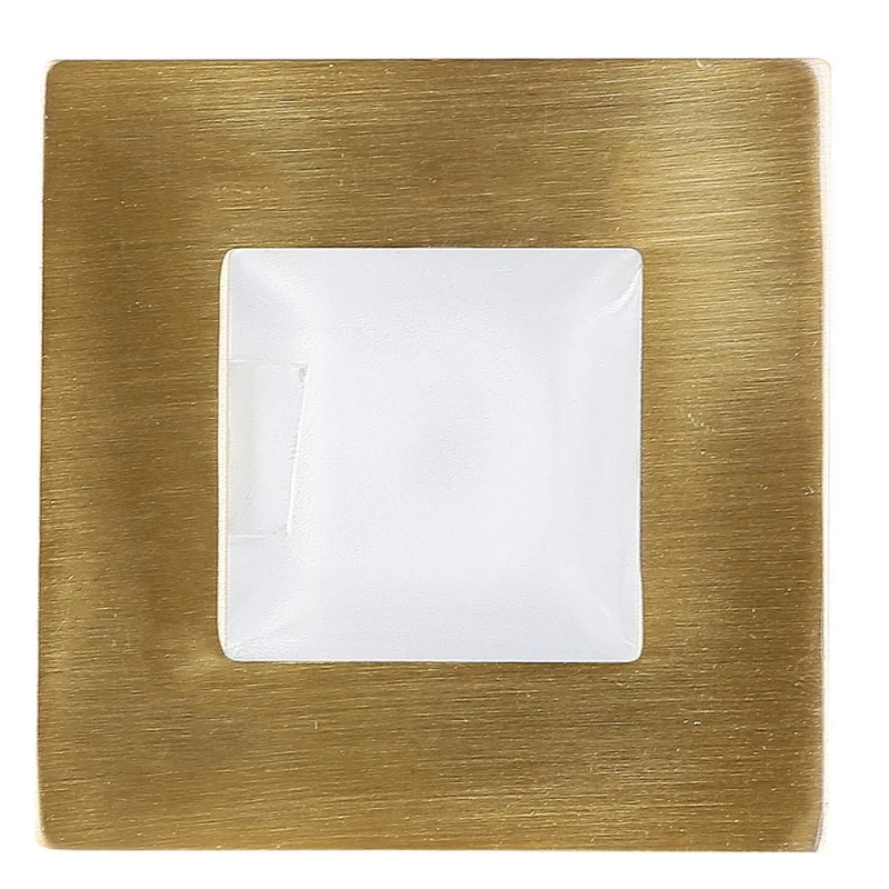 Schodišťové vestavné svítidlo ZORDA 2 - 1xG4, 20W, 7,3x7,3cm, čtvercové, zlaté