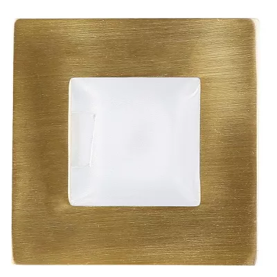 Schodišťové vestavné svítidlo ZORDA 2 - 1xG4, 20W, 7,3x7,3cm, čtvercové, zlaté