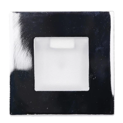 Schodišťové vestavné svítidlo ZORDA 2 - 1xG4, 20W, 7,3x7,3cm, čtvercové, chromované