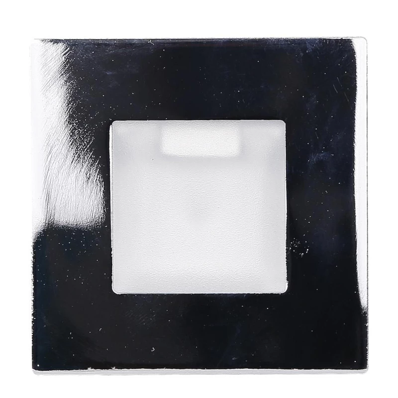 Schodišťové vestavné svítidlo ZORDA 2 - 1xG4, 20W, 7,3x7,3cm, čtvercové, chromované